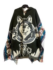 Poncho in Alpaca con Cappuccio