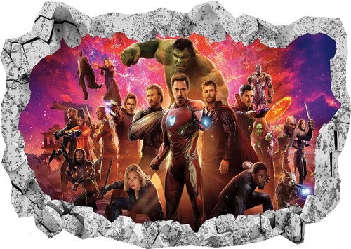 Adesivo marvel avengers super - avengers,