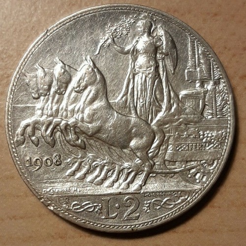 Lire 1908 regno italia - 2,