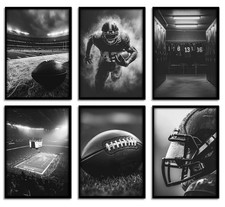 6 Pezzi Calcio Tela Wall Art