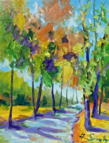 Paesaggio dipinto olio