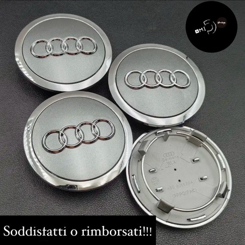 Coprimozzi audi mm silver - 4,