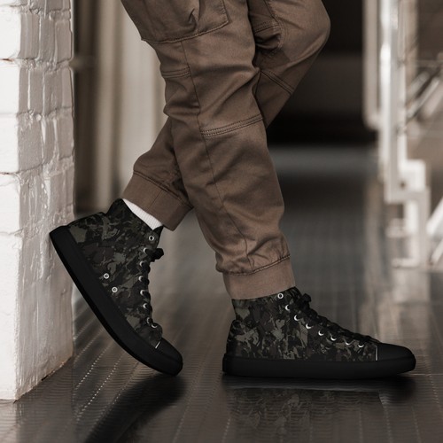 Sneakers alte uomo mimetiche