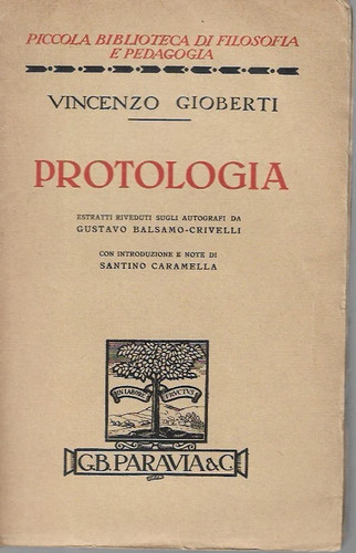 Vincenzo gioberti protologia - vincenzo,