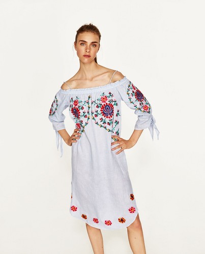 Abito midi donna zara - donna,