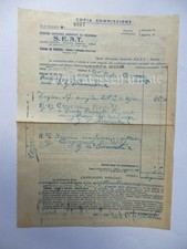 SEAT ELENCHI ABBONATI TELEFONO 1938 Trieste vecchia fattura pagine gialle