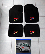 TAPPETI   PEUGEOT   106    RALLYE  MK1   MOQUETTE   COLORE  ANTRACITE  RICAMATI 