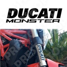 2pz Adesivo Ducati Monster Moto Per Forcelle Vinile Adesivi Sport Tuning 14CM