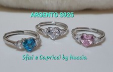 Anello cuori ARGENTO S925