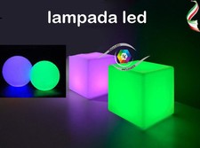 CUBO SFERA STELLA LED LUMINOSA 3D RGB CAMBIA COLORE LAMPADA TAVOLO CASA UFFICIO