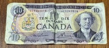 BANCONOTA 10 DOLLARI CANADESI 1971 VE5242014 20 CAD DOLLARS CANADA