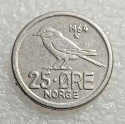 Moneta norvegia ore 1964 - 25,