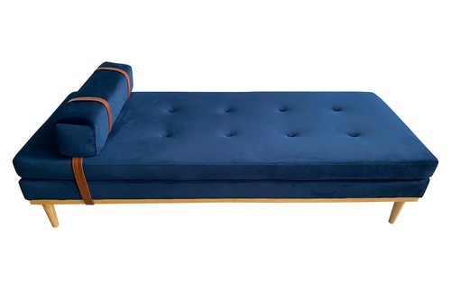 Daybed velluto blu letto - , per