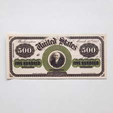 Banconota 500 Dollari 1862