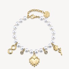 BROSWAY CHAKRA BRACCIALE DA DONNA PERLE CON CUORE E ROSA BHKB280 (4827)