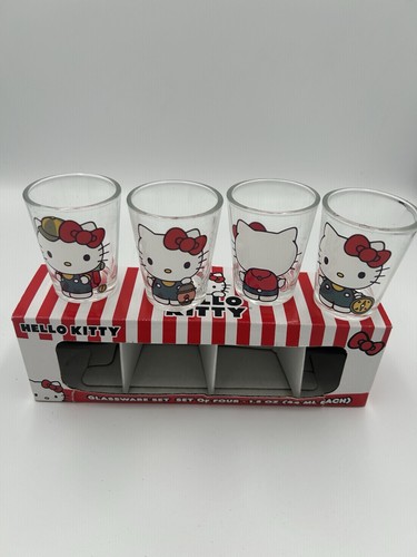 Hello kitty set 4pz bicchieri - kitty,