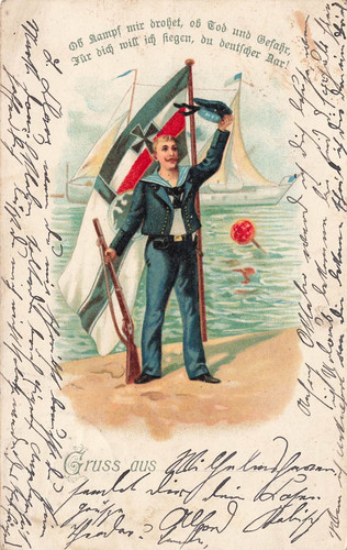 Cartolina ww1 marinaio - ww1,