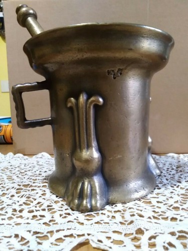 Mortaio bronzo ottone 640 - mortaio, in