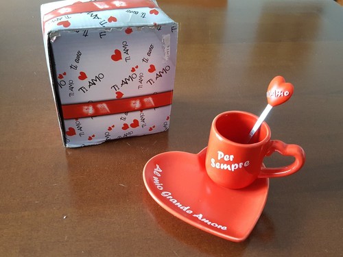 Tazzina caffè rosso - caffè, san