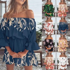 Mini abito floreale boho - mini, da