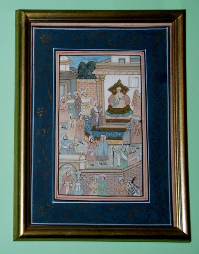 Persiano quadro dipinto - dipinto, su