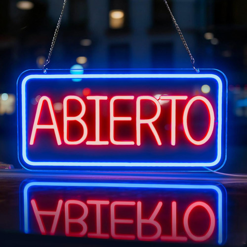 Abierto insegne luminose - abierto,