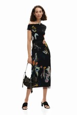 VESTITO DONNA MIDI STAMPA