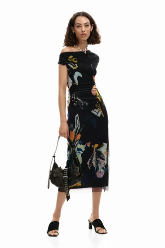 Vestito donna midi stampa - donna,
