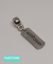 Charm Ciondolo Medaglia Per Bracciale  in Acciaio Tono Argento Silver Gioiello