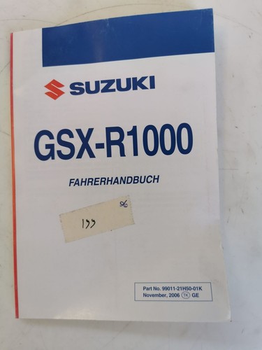 Suzuki gsx r1000 2006 libretto - suzuki, gsx-r1000