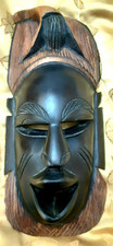 Maschera Tribale Africana Originale Intaglio Legno A Mano Capo Verde