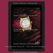 Anni '00  * Pubblicità Originale "Rolex, Mod. Cestello Oro Rosa 18 ct” Cornice