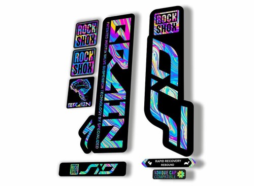 Adesivo decalcomania rock shox - decalcomania,