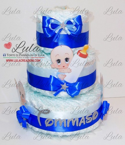 Torta pannolini cartoons - torta,