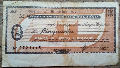 Assegno cartamoneta della - assegno,