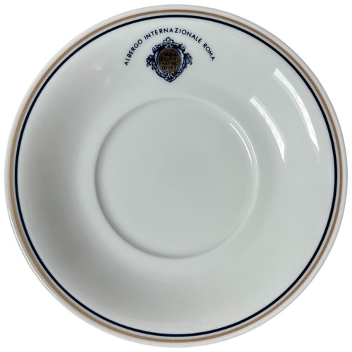 Crest piattino porcellana