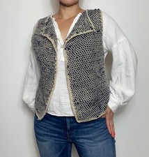 Upcycled Cashmere Crochet Vest