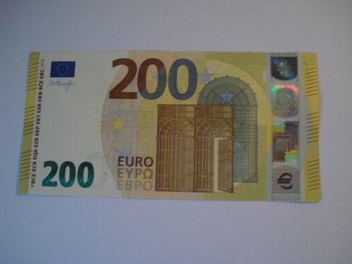 Banconota euro 200 secondo - banconota,