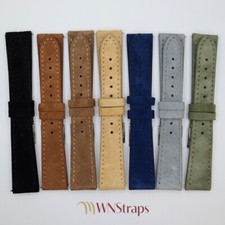 Cinturino per orologio in vera pelle scamosciata alcantara Misure 18/14 - 20/16