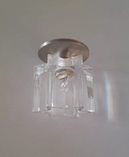 Applique faretto in vetro cubo