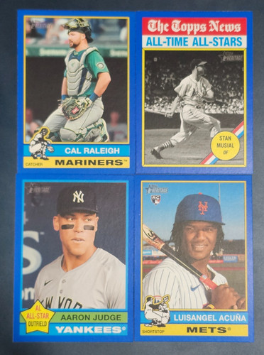 2025 topps heritage - bordo, blu
