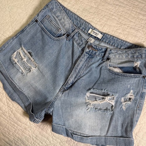 Pantaloncini denim effetto