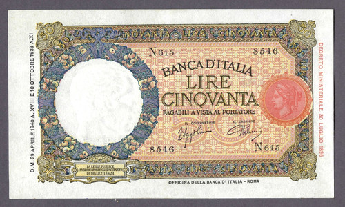 Kingdom italy banknote - italy,,