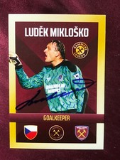 Autografo LUDEK MIKLOSKO-West Ham Utd.FC-NS CECA/CSSR-Ex-QPR/Banik-WM90-AK