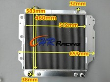 3 FILE per Jeep Wrangler YJ/TJ/LJ RHD 1987-2006 AT/MT Radiatore Alluminio