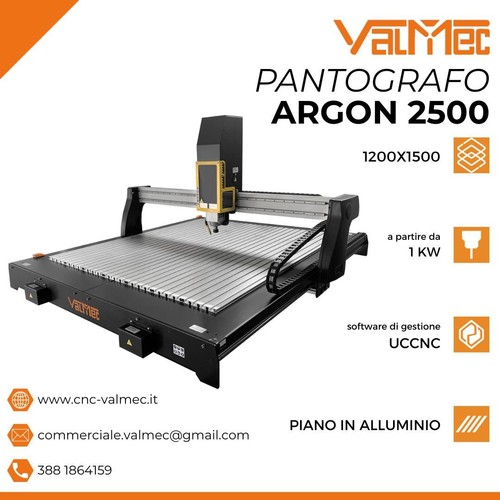 Pantografo cnc argon 2500 - cnc,