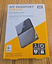 WD My Passport per Mac 1TB USB-C/USB-A disco rigido esterno scatola aperta