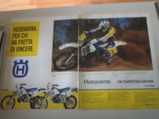 advertising Pubblicità 1990 MOTO HUSQVARNA WR 250 - TE 510