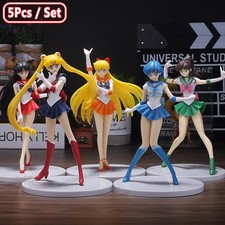 Sailor Moon Set 5 Pezzi Figure Ami Usagi Rei Minako PVC Anime Action Model Giocattolo