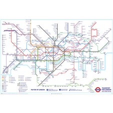 Poster Mappa Metropolitana TfL